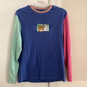 Ripndip x Teddyfresh colorblock longsleeve